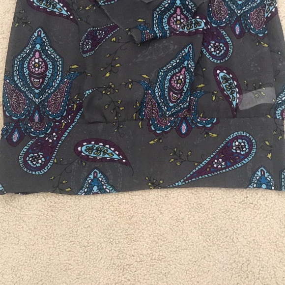 Kensie Top Gray Multi Color Juniors XS - Picture 4 of 8